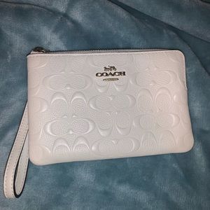 Coach zip around wristlet